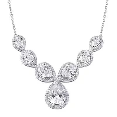 Substantial Rhodium-Plated Necklace