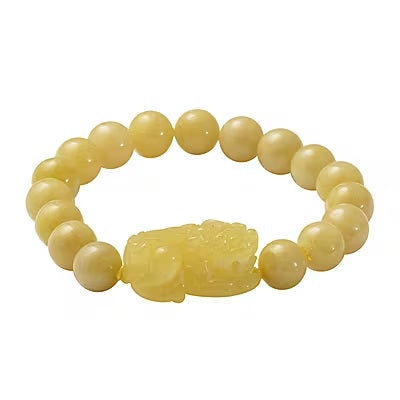 Yellow Jade Stretchable Bracelet