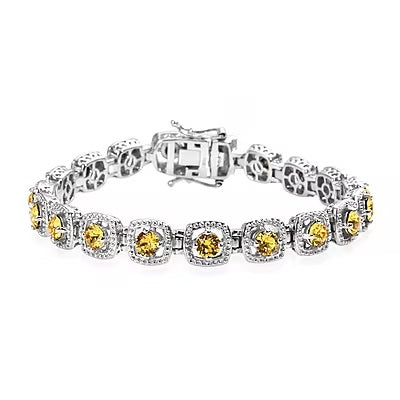Zesty Crystal Tennis Bracelet