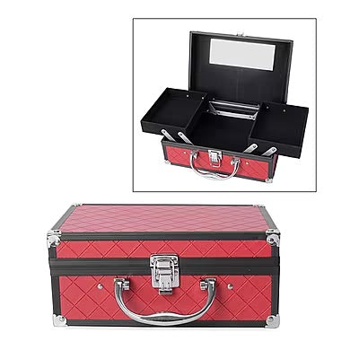 Red Briefcase-Style Jewellery Box