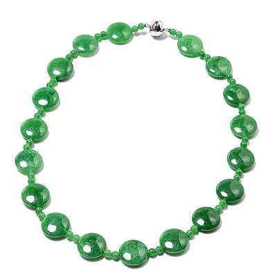Chunky Green Jade Necklace