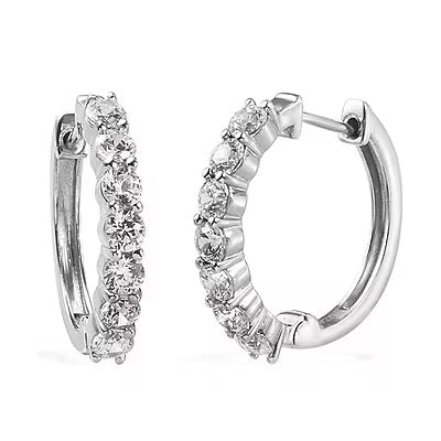 Sparkling Hoop Earrings