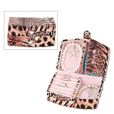 Brown Leopard Pattern Jewellery Box